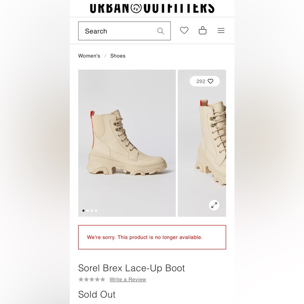 Sorel Brex weatherproof lace up boot